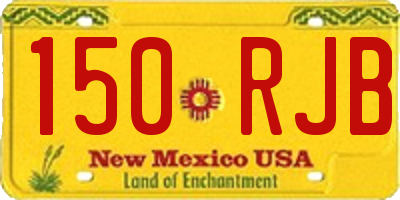 NM license plate 150RJB