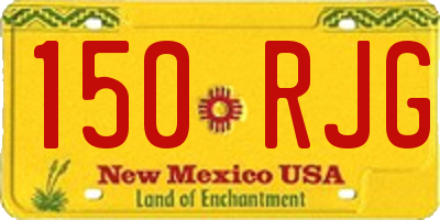 NM license plate 150RJG