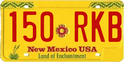 NM license plate 150RKB