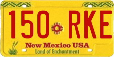 NM license plate 150RKE