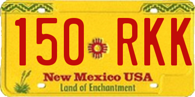 NM license plate 150RKK