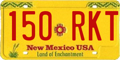 NM license plate 150RKT