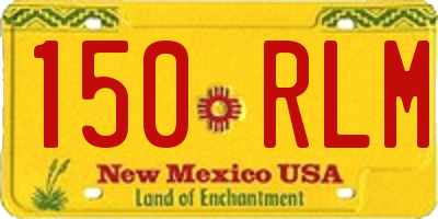 NM license plate 150RLM