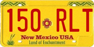 NM license plate 150RLT