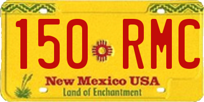 NM license plate 150RMC