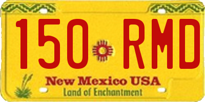 NM license plate 150RMD