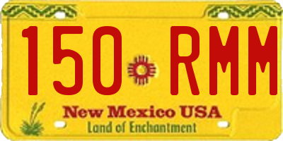 NM license plate 150RMM