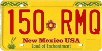 NM license plate 150RMQ