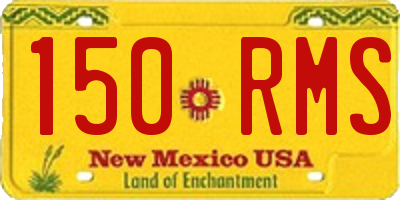 NM license plate 150RMS