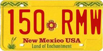 NM license plate 150RMW