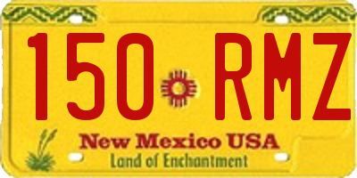 NM license plate 150RMZ