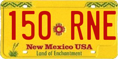NM license plate 150RNE