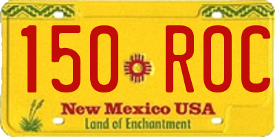 NM license plate 150ROC