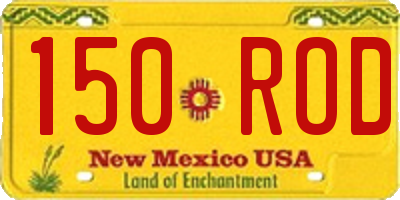 NM license plate 150ROD