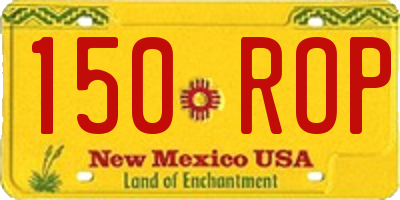 NM license plate 150ROP