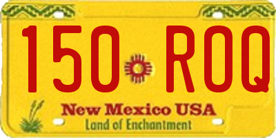 NM license plate 150ROQ