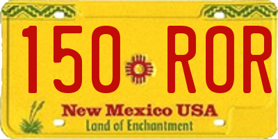 NM license plate 150ROR