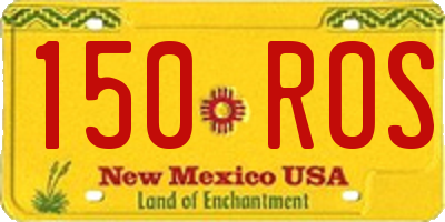 NM license plate 150ROS