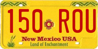 NM license plate 150ROU