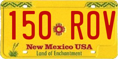 NM license plate 150ROV