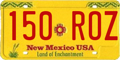 NM license plate 150ROZ