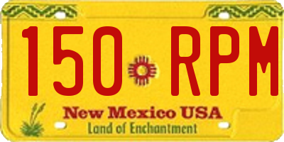 NM license plate 150RPM