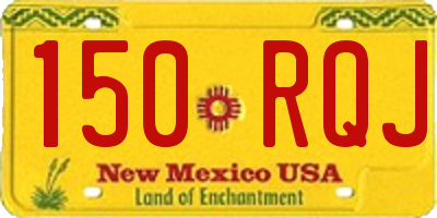 NM license plate 150RQJ