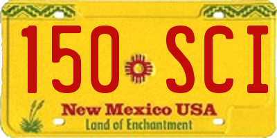 NM license plate 150SCI