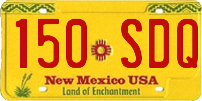 NM license plate 150SDQ
