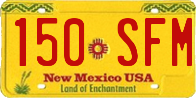 NM license plate 150SFM