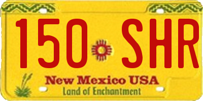 NM license plate 150SHR