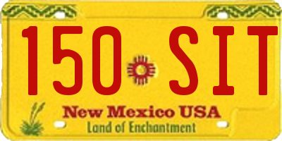NM license plate 150SIT