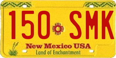 NM license plate 150SMK