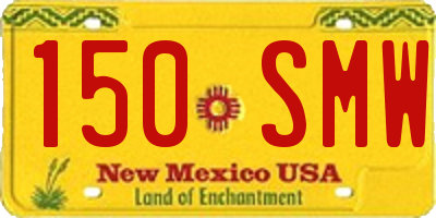 NM license plate 150SMW