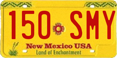NM license plate 150SMY