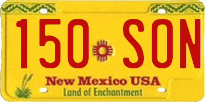 NM license plate 150SON