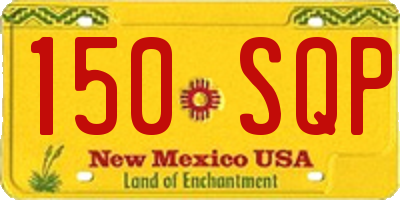 NM license plate 150SQP