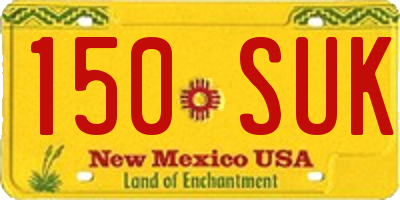 NM license plate 150SUK