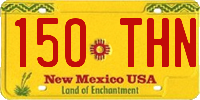NM license plate 150THN