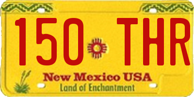 NM license plate 150THR