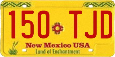 NM license plate 150TJD