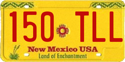 NM license plate 150TLL