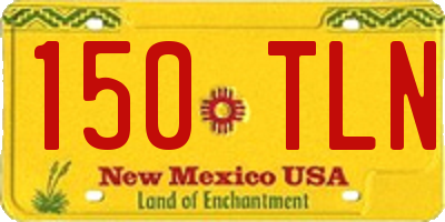 NM license plate 150TLN