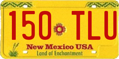 NM license plate 150TLU