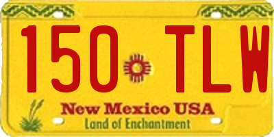 NM license plate 150TLW