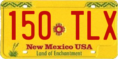 NM license plate 150TLX