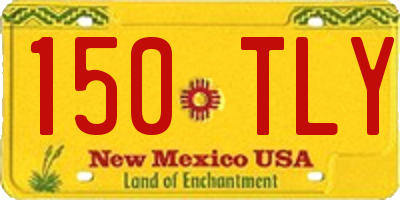 NM license plate 150TLY
