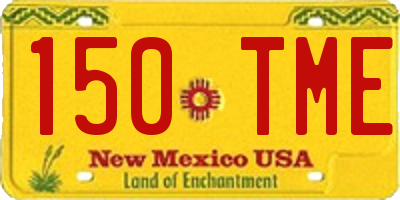 NM license plate 150TME