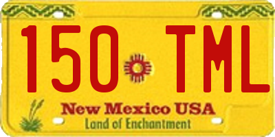 NM license plate 150TML