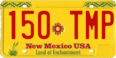 NM license plate 150TMP